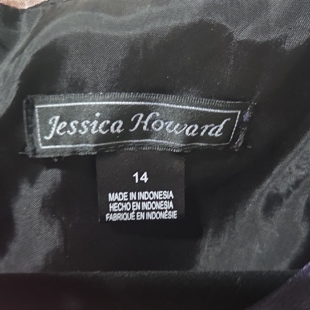 Jessica Howard Navy Midi Dress with Pink Floral Print - Picture 10 of 10